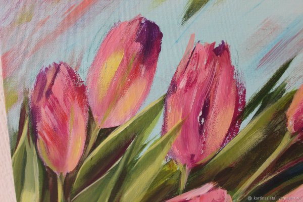 Тюльпаны живопись акрилом