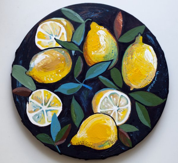 Лимоны живопись