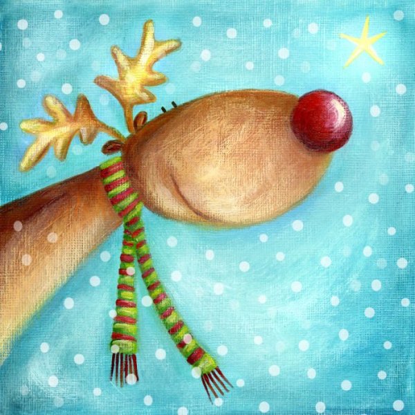 Новогодние открытки гуашью