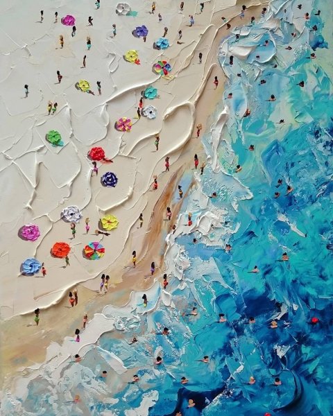 Абстракция акриловыми красками