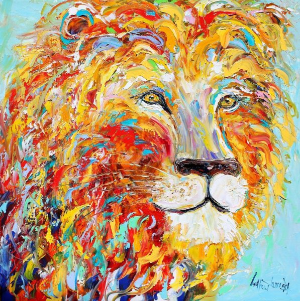Лев мастихином картина