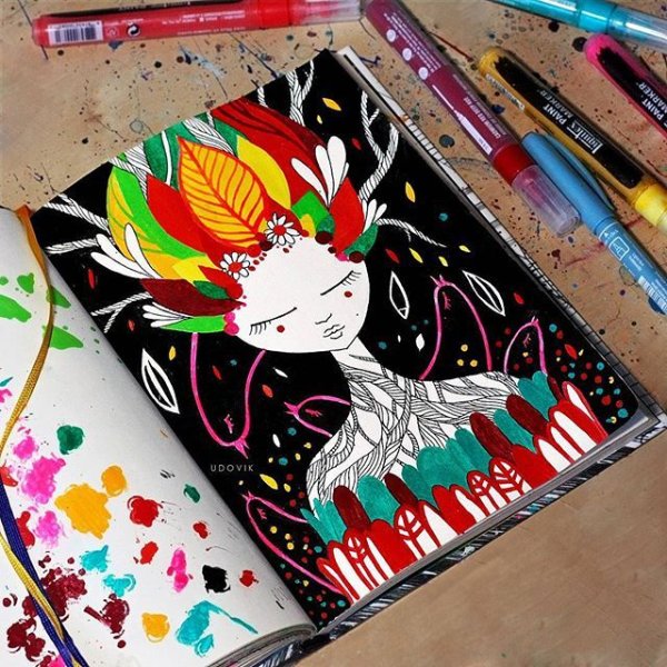 Акриловые маркеры для рисования