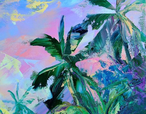 Пальмы живопись