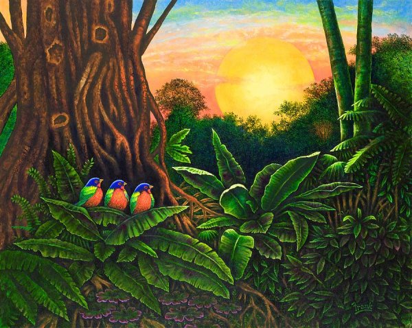 Джунгли красками