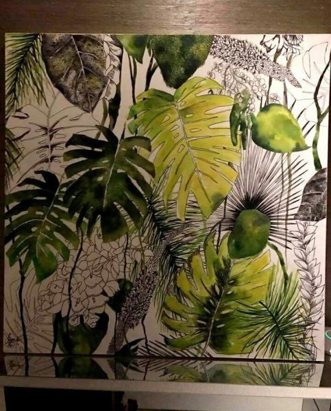 Тропическое панно