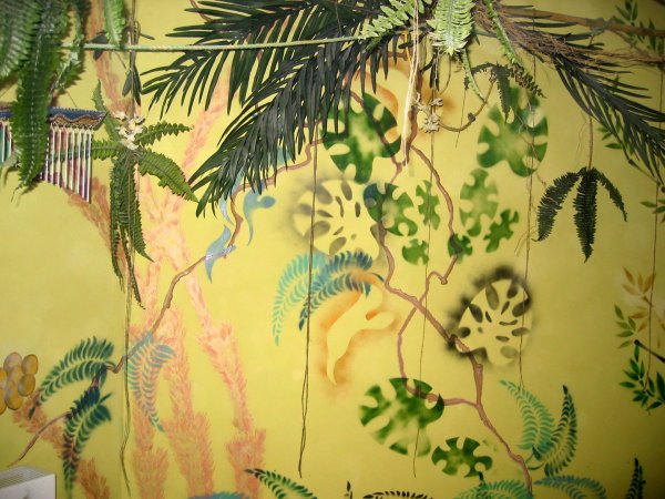 Настенная роспись джунгли