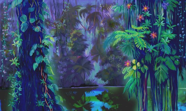 Джунгли живопись