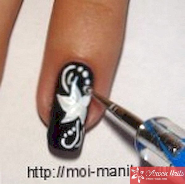 Простые рисунки на ногтях акриловыми красками