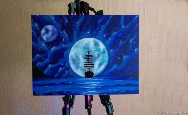 Флуоресцентная живопись космос