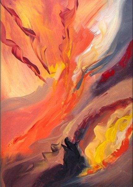 Огонь живопись