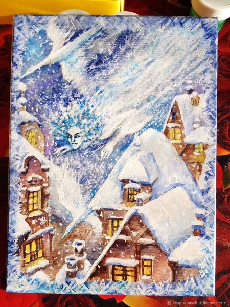 Новогодняя Катрина акрилом