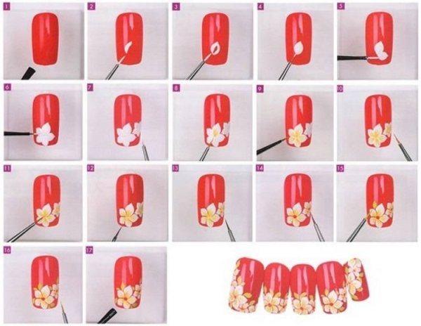 Рисунки акрилом на ногтях для начинающих