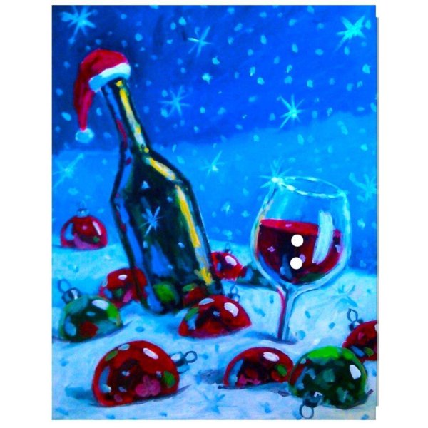 Новогодние картины гуашью