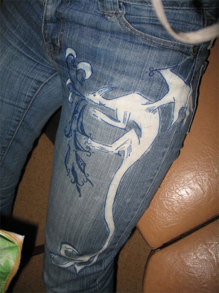 Трафареты для росписи на джинсах