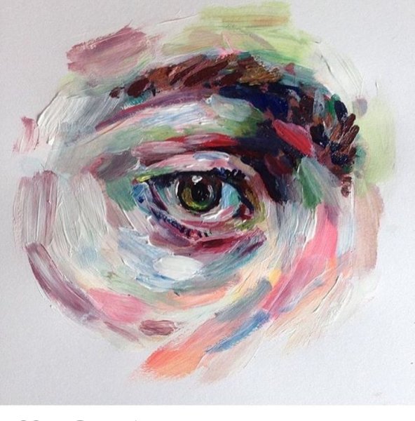 Глаз мазками