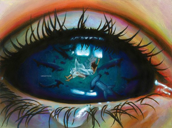 Плачущий глаз арт