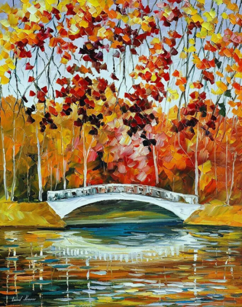 Леонид Афремов мост осень