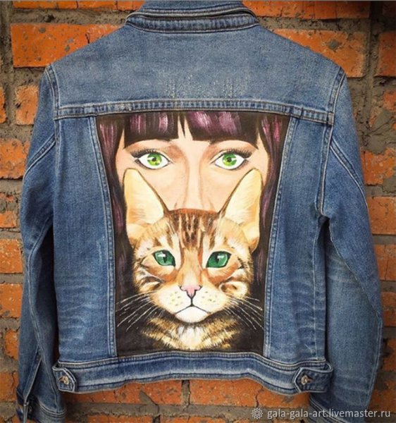 Расписанная джинсовка