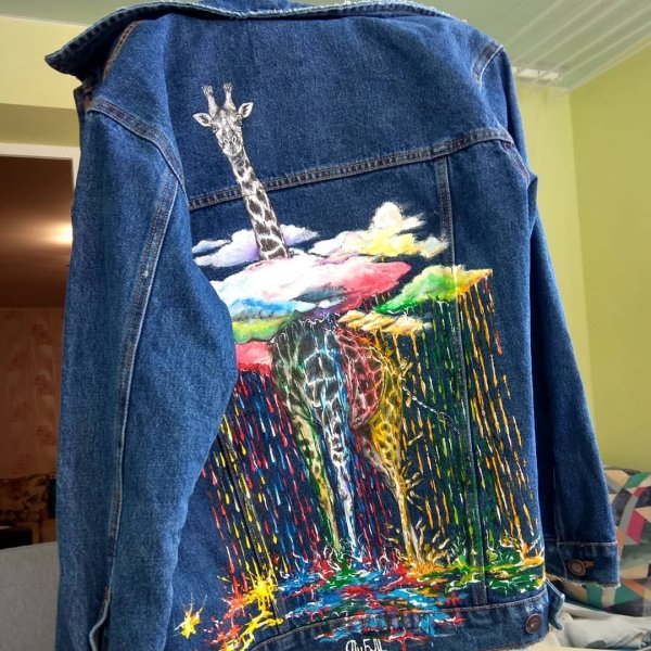 Роспись джинсовой куртки