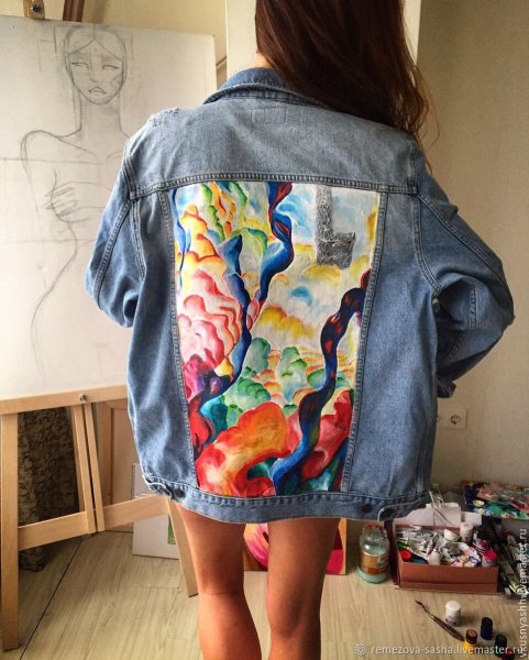 Роспись джинсовой куртки