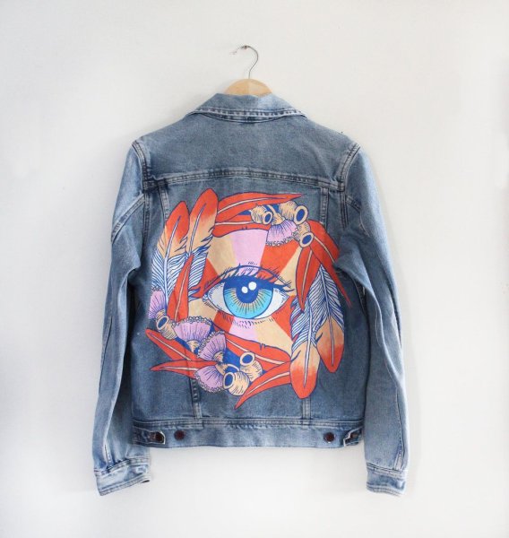 Роспись джинсовой куртки