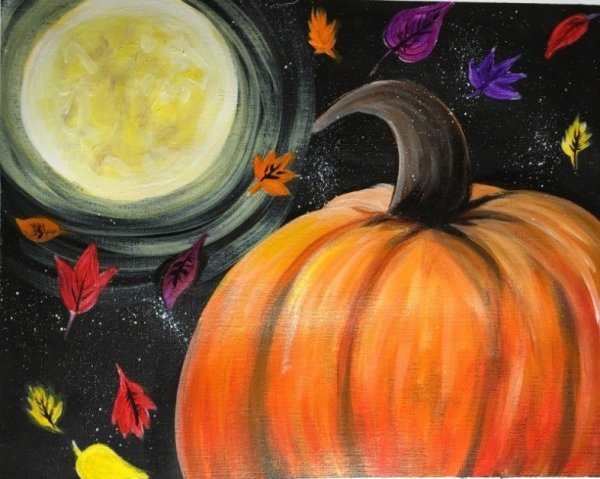 Тыква красками