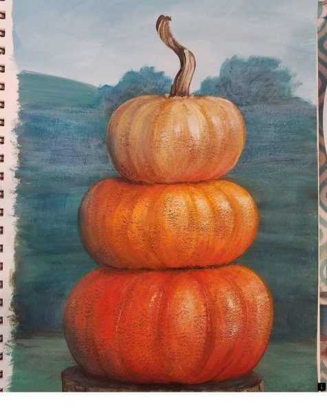 Тыква пастелью