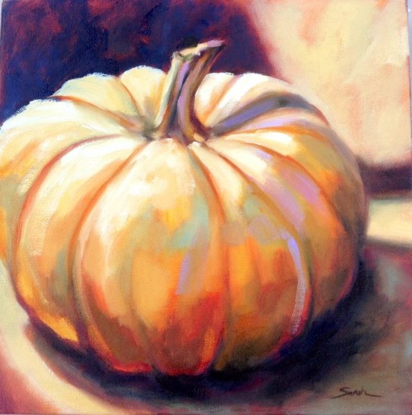 Тыква акрилом