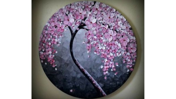 Картины акрилом Сакура