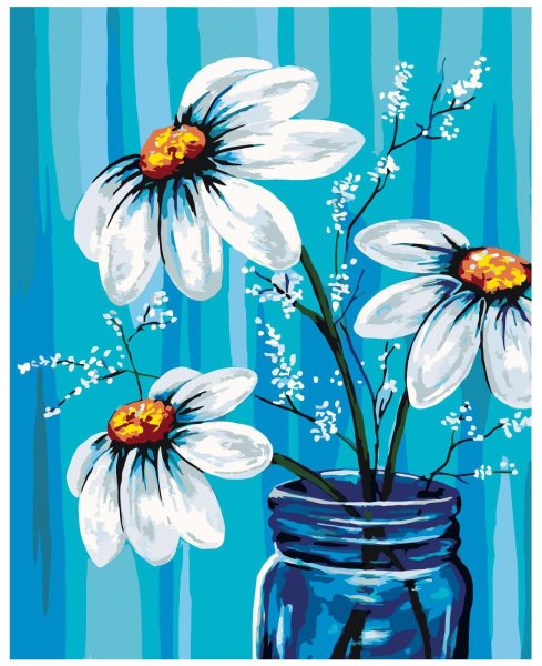 Цветы гуашью