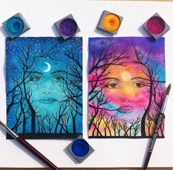 Идеи для рисования красками