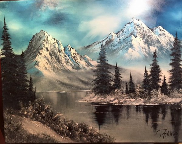 Пейзажи Боба Росса море