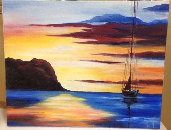 Картины акрилом для начинающих