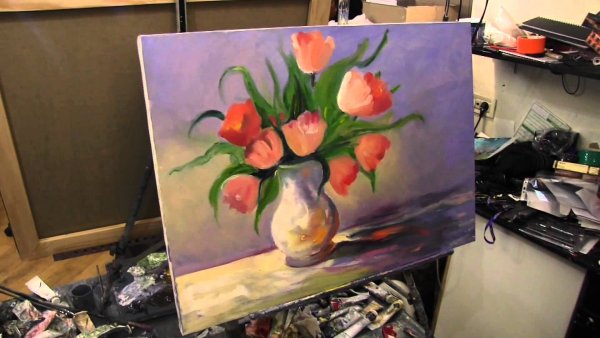 Мастер класс Игоря Сахарова тюльпаны