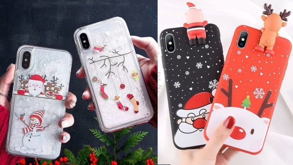 Новогодние чехлы на телефон