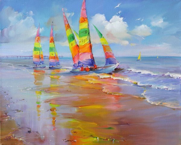 Романов Роман художник картины море