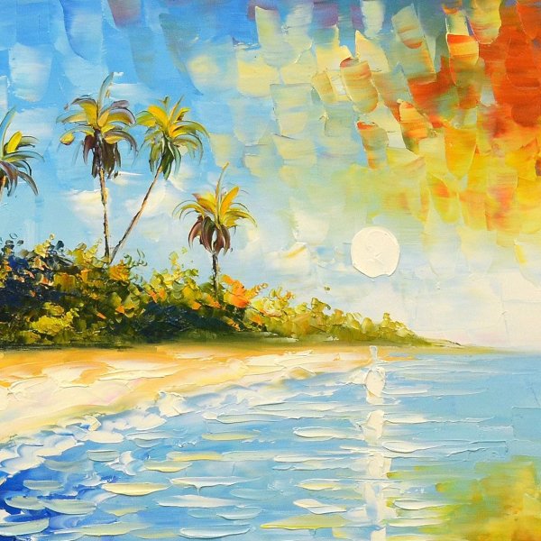 Тропические морские пейзажи живопись