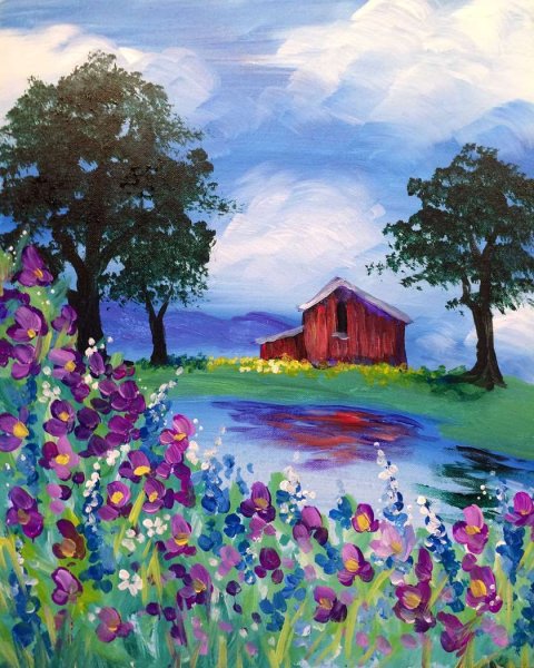 Пейзажи для рисования гуашью