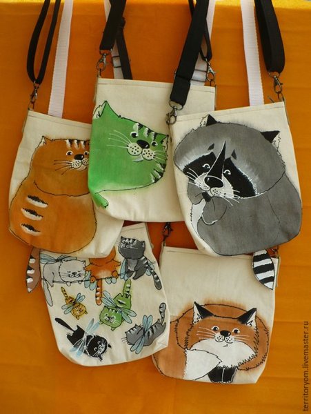 Роспись текстильных сумок