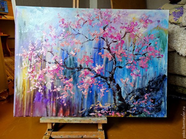 Рисование акрилом на холсте