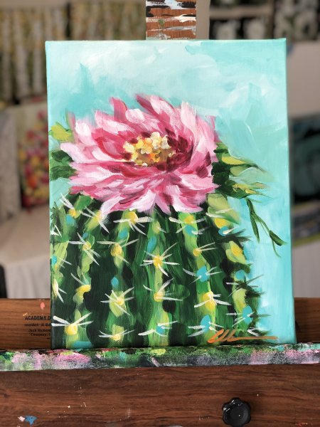 Кактус маслом мастихином