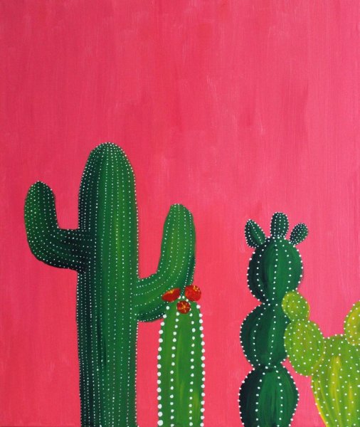 Кактус рисунок