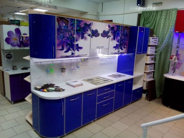 Кухни фасады пластик Лотос Юг фотопечать