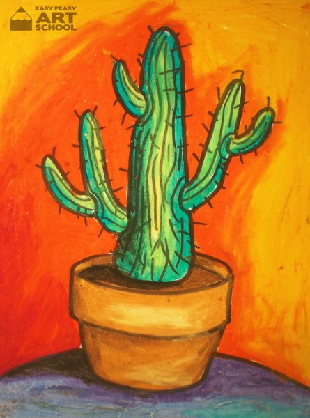Кактус рисунок