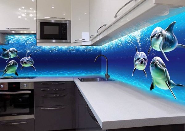 Стеклянный фартук