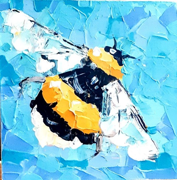 Пчела акрилом