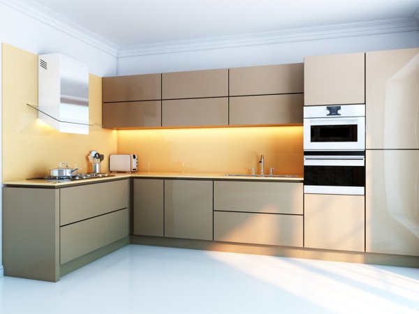 Стеклянное панно на кухню