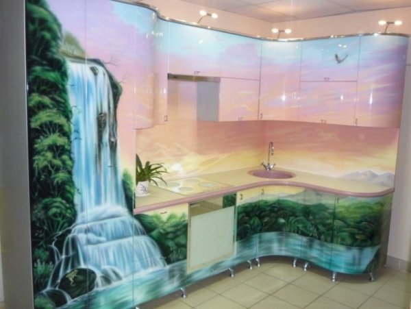 Матовые стекла для кухонных фасадов