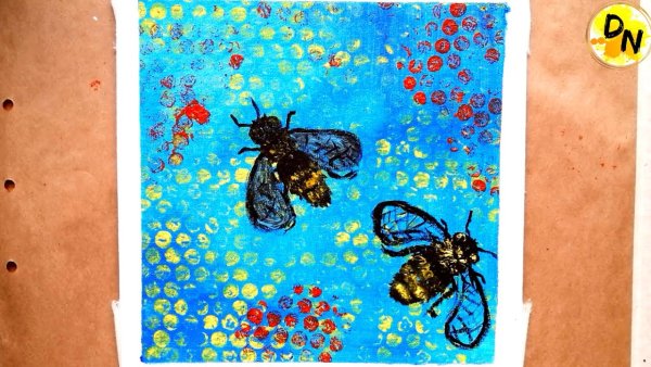 Пчела акрилом для детей