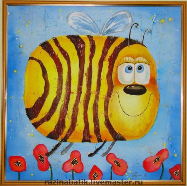 Пчела гуашью